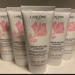 5 Lancome Creme Mousse Confort Cleanser 1.7 oz 50ml each